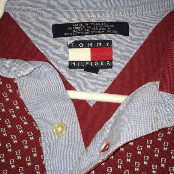 Vintage Nineties Tommy Hilfiger all over Logo Polo - Picture 3 of 3
